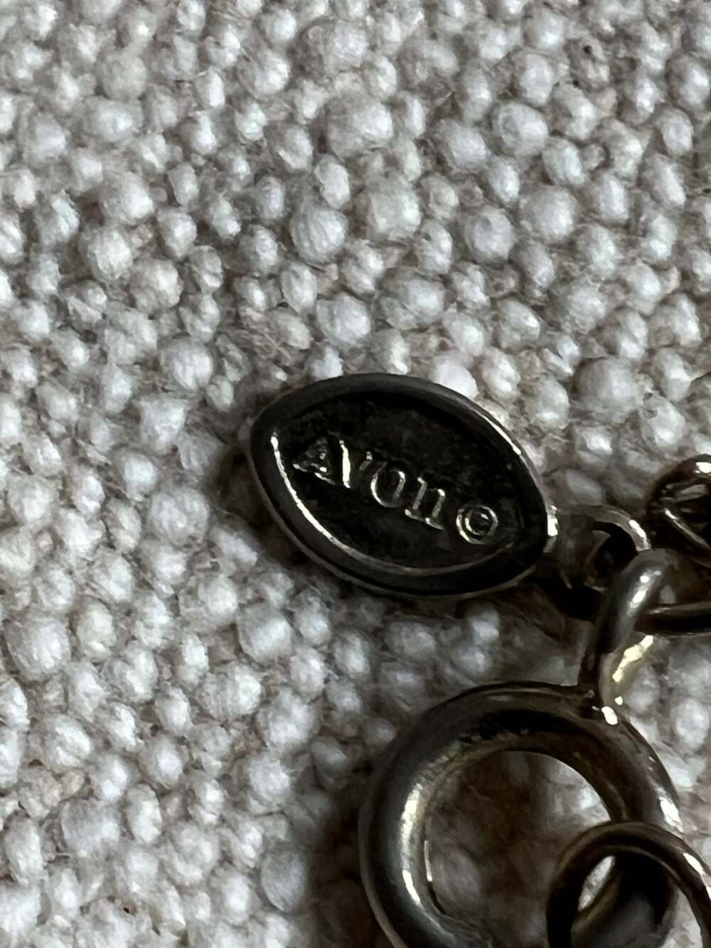 Avon Silver-Tone Curb Chain Necklace with Star Pendant
